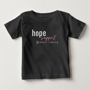 Bröstcancer hoppas på stöd. Baby T-Shirt
