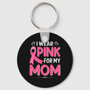 Bröstcancer I Bära Rosa Shirt för mitt Mamma Mammo Nyckelring