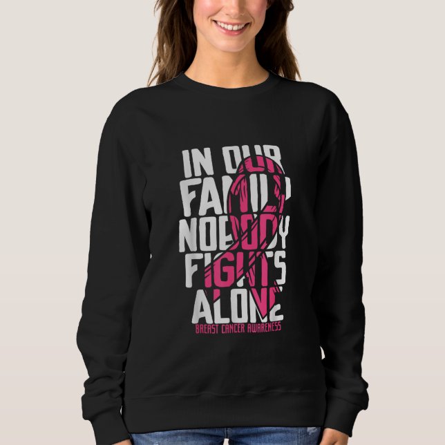 Bröstcancer i Bröstcancer medvetenhet Rosa-familje T Shirt (Framsida)