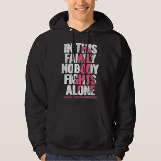 Bröstcancer i Bröstcancer medvetenhet Vintage-fami Hoodie