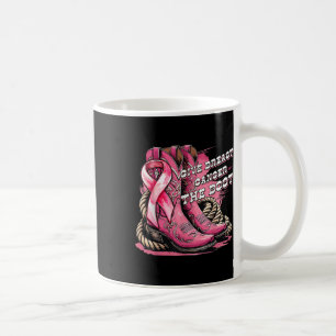 Bröstcancer i ge Boot Cowgirl Breast Cancer Kaffemugg