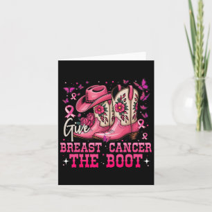 Bröstcancer i ge Boot Cowgirl Breast Cancer Kort