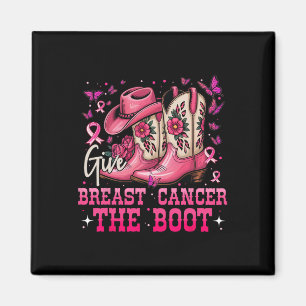 Bröstcancer i ge Boot Cowgirl Breast Cancer Magnet