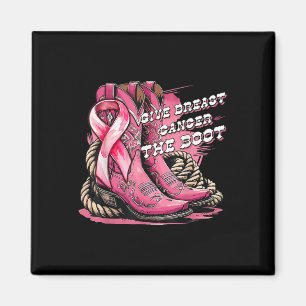 Bröstcancer i ge Boot Cowgirl Breast Cancer Magnet