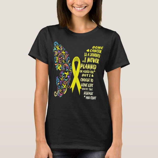 bröstcancer i livet t shirt (Framsida)