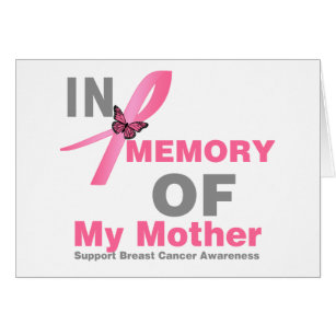 Bröstcancer i minnet på min Mor Hälsningskort