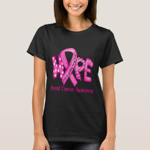 Bröstcancer i oktober Bära Rosa Ribbon T Shirt