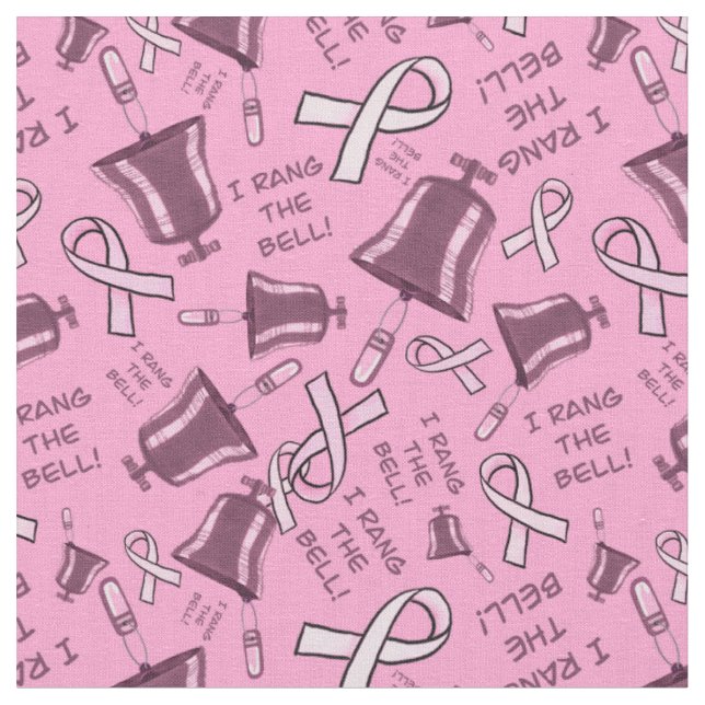 Bröstcancer, jag ringde Bell Fabric Tyg (Närbild)