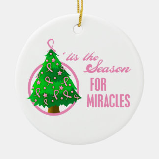 Bröstcancer jul Miracles Julgransprydnad Keramik