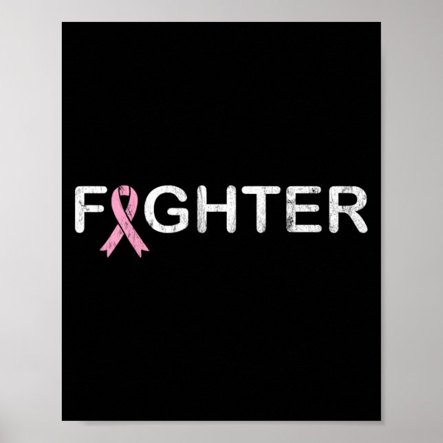 Bröstcancer Kämpe Poster (Framsidan)