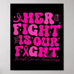 Bröstcancer Kampen är vår kamp mot bröstcancer Poster