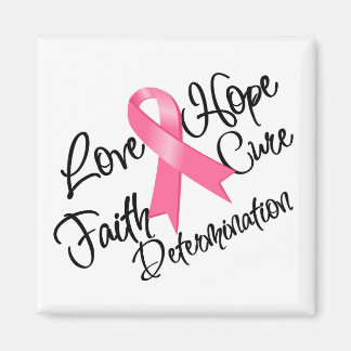 Bröstcancer Kärlek Hope Determination Magnet