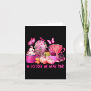 Bröstcancer Kopp kaffe i oktober Vi Bära Rosa P Kort