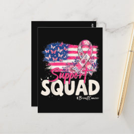 Bröstcancer Krigaren Stöd Squad Vykort