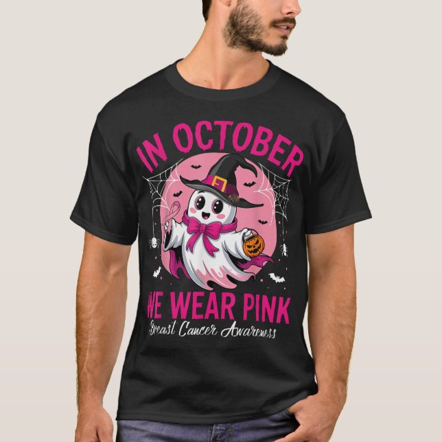 Bröstcancer Kvinnor Halloween T Shirt (Framsida)