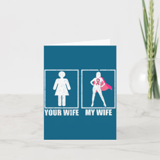 Bröstcancer Make Hustru Hustru Design Kort