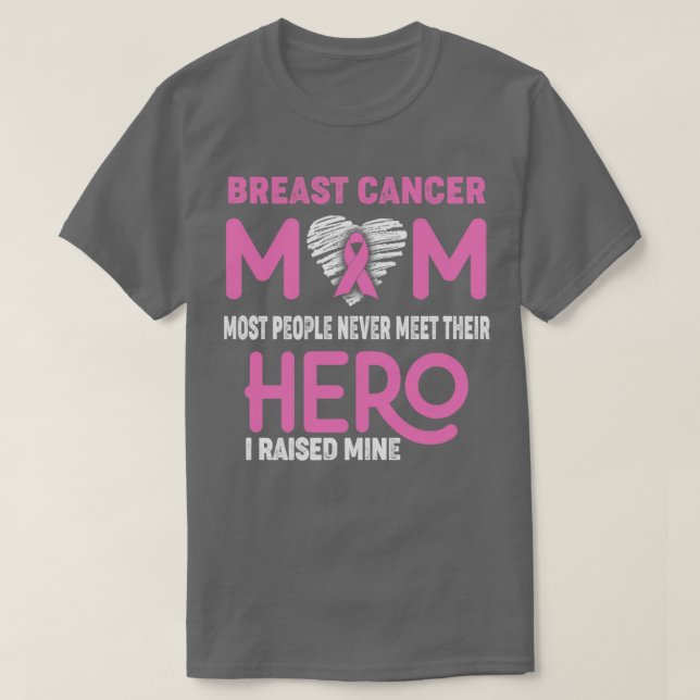 Bröstcancer Mamma De flesta människor träffar aldr T Shirt (Design framsida)
