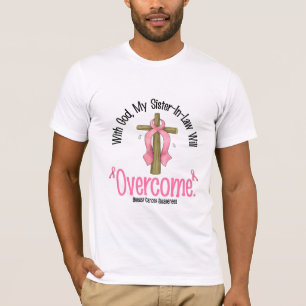 Bröstcancer med guden min svägerska ska Overc T-shirt