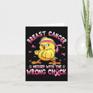 Bröstcancer med Wrongs-Chicken funny Kort