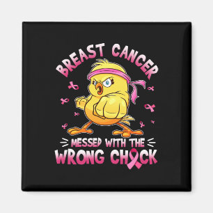Bröstcancer med Wrongs-Chicken funny Magnet