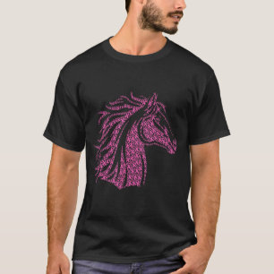Bröstcancer Medvetande nk Band Överlevare - Häst T Shirt
