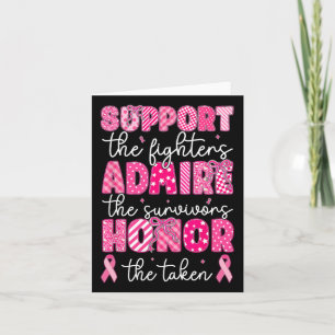 Bröstcancer medvetenhet Admire Honor Breast Cancer Kort
