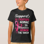 Bröstcancer medvetenhet Admire Honor Breast Cancer T Shirt<br><div class="desc">Medvetenhet om bröstcancer i bröstcancer medvetenhet 3</div>