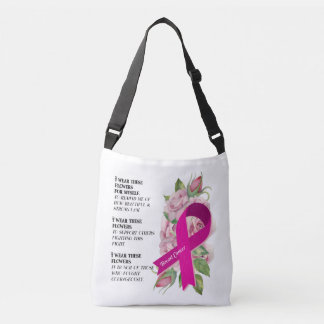Bröstcancer medvetenhet Awareness Crossbody Bag Axelväska