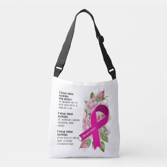 Bröstcancer medvetenhet Awareness Crossbody Bag Axelväska (Framsida)