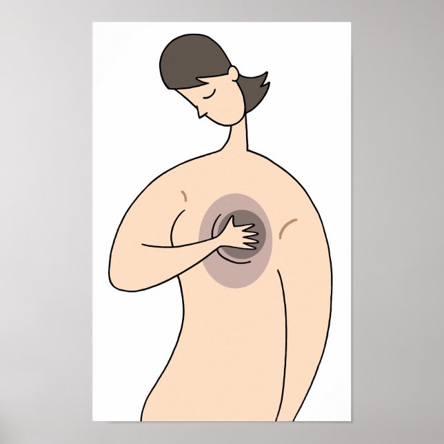 Bröstcancer medvetenhet bild. poster (Framsidan)