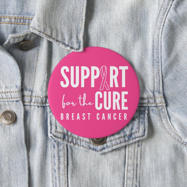 bröstcancer medvetenhet botar rosa Buttons Knapp (In Situ)