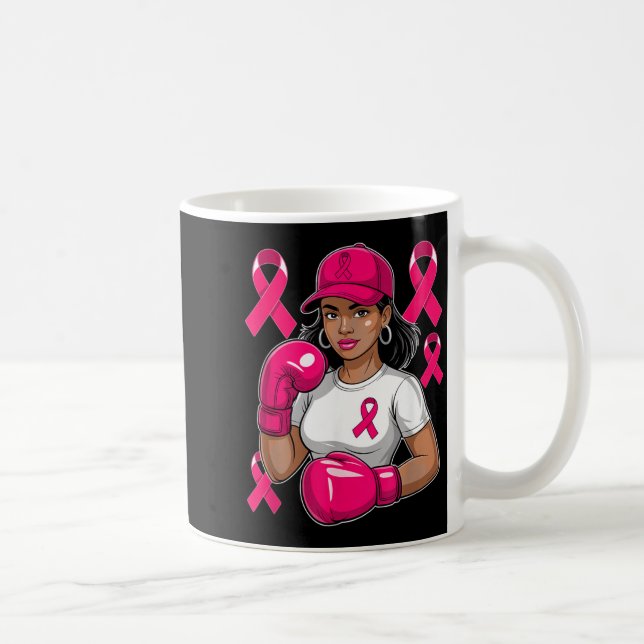 Bröstcancer Medvetenhet Fighter Kaffemugg (Höger)