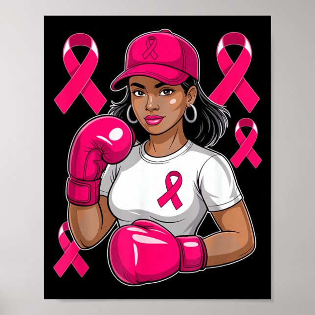 Bröstcancer Medvetenhet Fighter Poster (Framsidan)