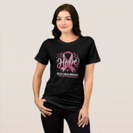 Bröstcancer Medvetenhet Hopp Band Survivor T Shirt