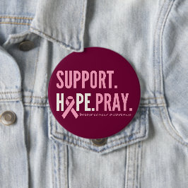 bröstcancer medvetenhet hoppas be Button rosa Knapp