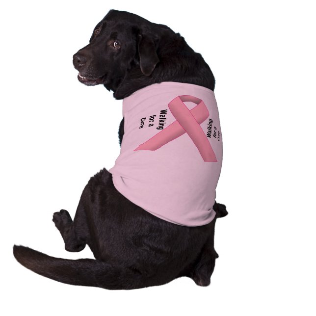 Bröstcancer medvetenhet hundtröja (Baksidan)
