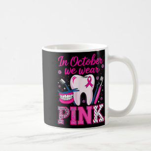 Bröstcancer medvetenhet i oktober Wear nk Kaffemugg