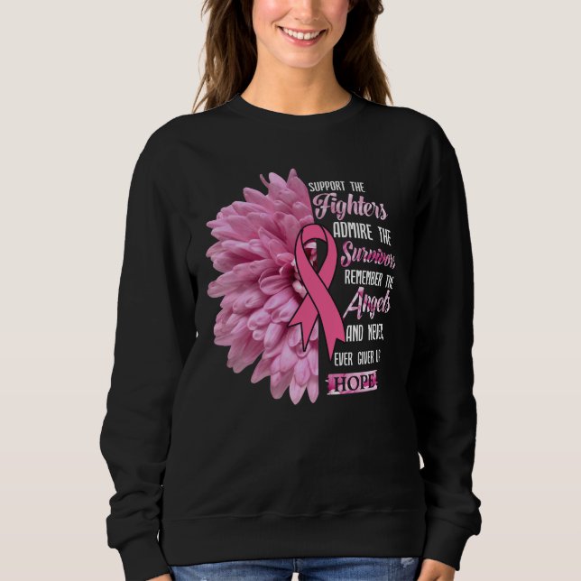 Bröstcancer medvetenhet kämpade för henne t shirt (Framsida)