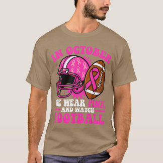 Bröstcancer Medvetenhet Kvinnor i Oktober Vi Bär P T Shirt