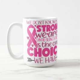 BRÖSTCANCER MEDVETENHET & MEDVETENHET KAFFEMUGG