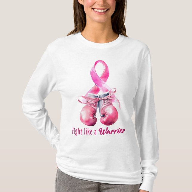 BRÖSTCANCER MEDVETENHET OCH FÖREBYGGANDE T SHIRT (Framsida)