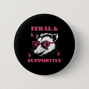 Bröstcancer Medvetenhet om feral och understödjand Knapp