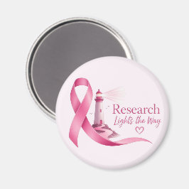 Bröstcancer Medvetenhet Rosa Band Forskning Magnet