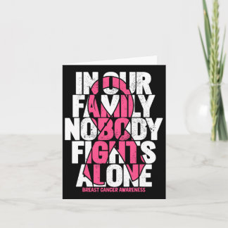 Bröstcancer medvetenhet Rosa Family Breast Cancer  Kort