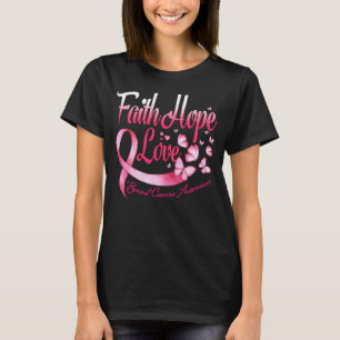 Bröstcancer Medvetenhet Rosa Fjärilar Band Fa T Shirt