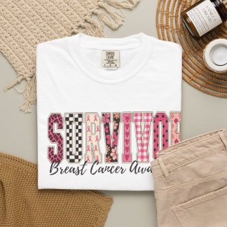 Bröstcancer Medvetenhet Rosa Oktober Stöd T Shirt