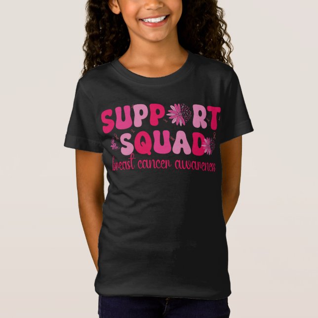 Bröstcancer medvetenhet Squad Breast Cancer Fighte T Shirt (Framsida)