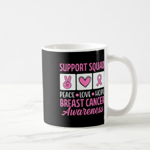 Bröstcancer medvetenhet Squad for Awareness Warria Kaffemugg
