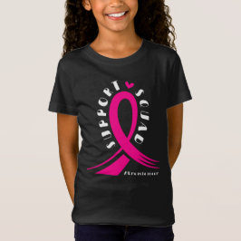 Bröstcancer medvetenhet Squad Rosa Ribbon T Shirt