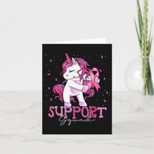 Bröstcancer medvetenhet Squad Shirt Breast Cancer Kort